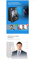 Face Recognition Dynamic Time Attendance Access Control Terminal