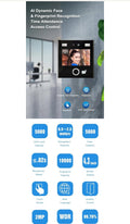 Face Recognition Dynamic Time Attendance Access Control Terminal