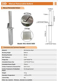 Manual retractable Bollard